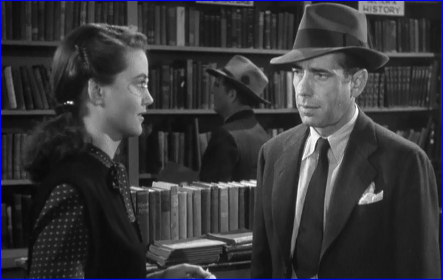 Dorothy Malone, Humphrey Bogart in The Big Sleep