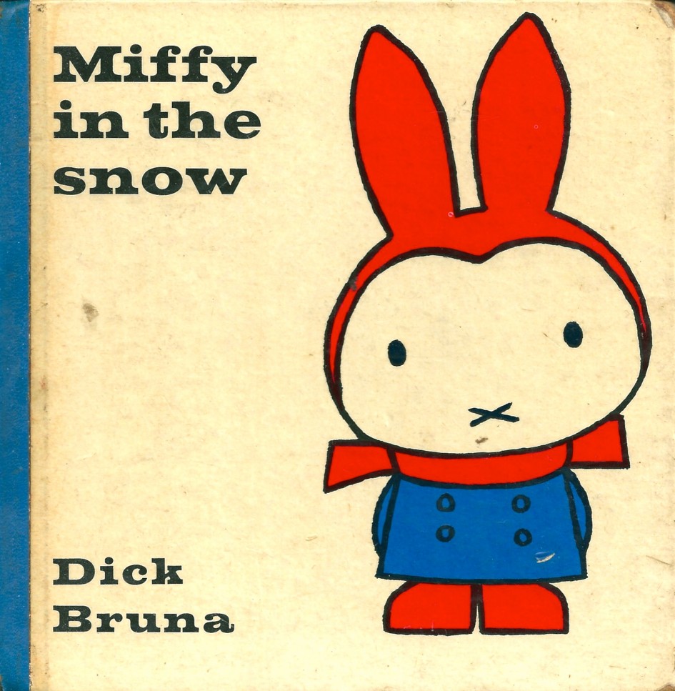 The front cover of Dick Bruna Miffy in the Snow